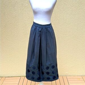 WHYCI Milano navy blue taffeta full skirt